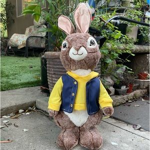 Easter Peter Rabbit Cottontail Bunny Plush Door Greeter Dan Dee LARGE 26”